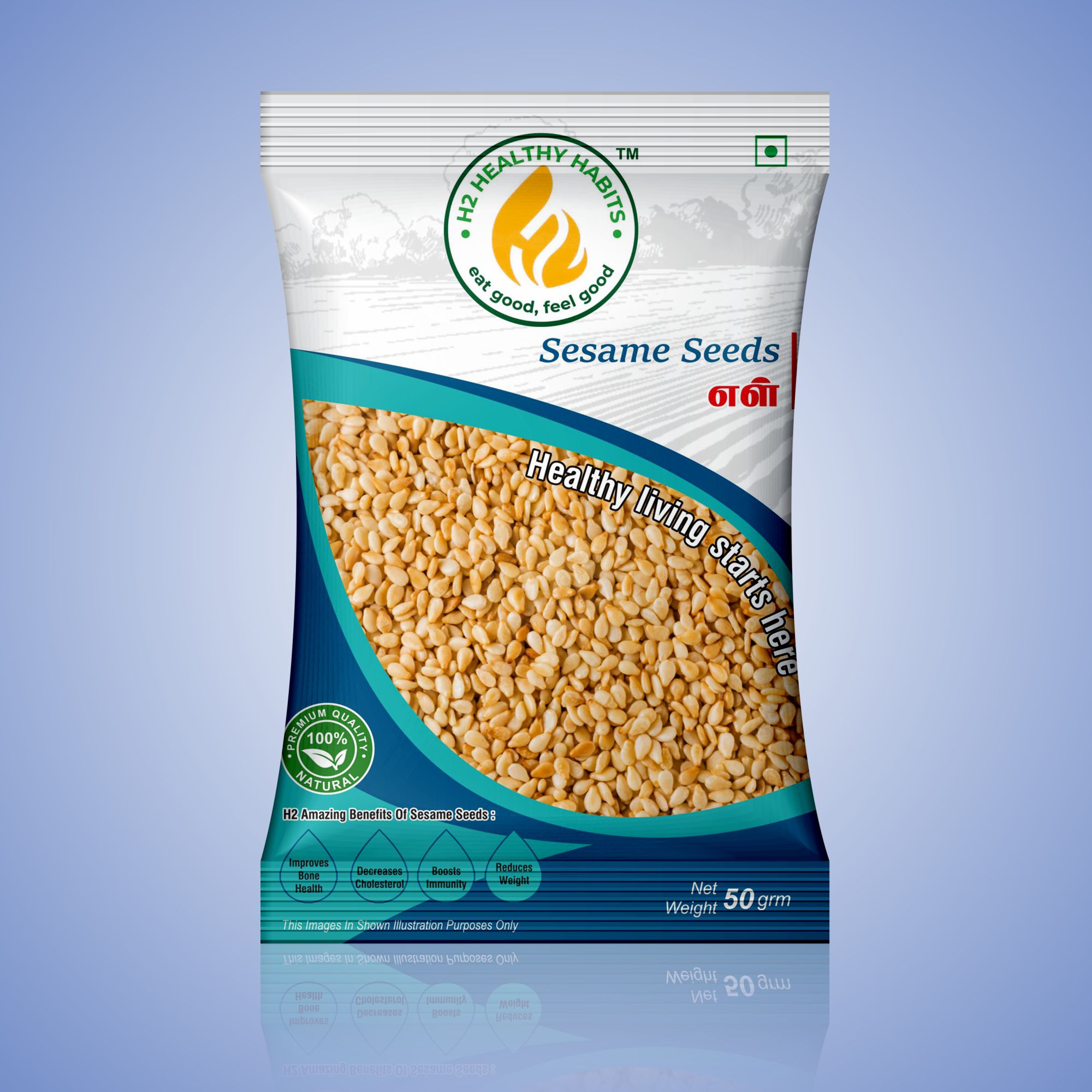 Packet Sesame Seeds Packet 50 g
