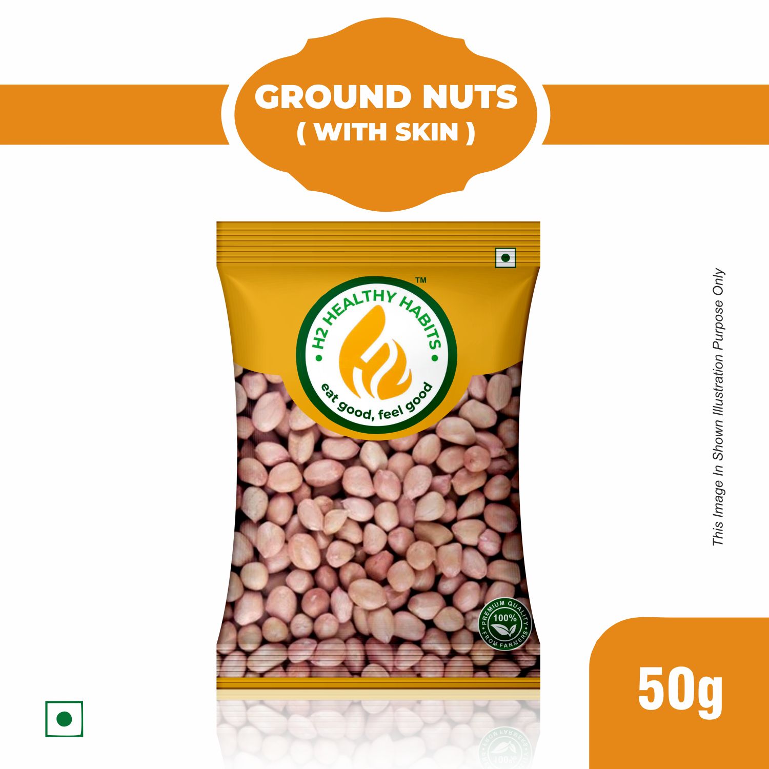 GROUND NUTS ( WITH SKIN ) 50 g